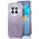 GOGME Glitter Case for Realme 12 Pro 5G / Realme 12 Pro+ Plus 5G, Slim Soft TPU Electroplating Frame Glitter/Transparent Shockproof Anti-Scratch Cover. Purple